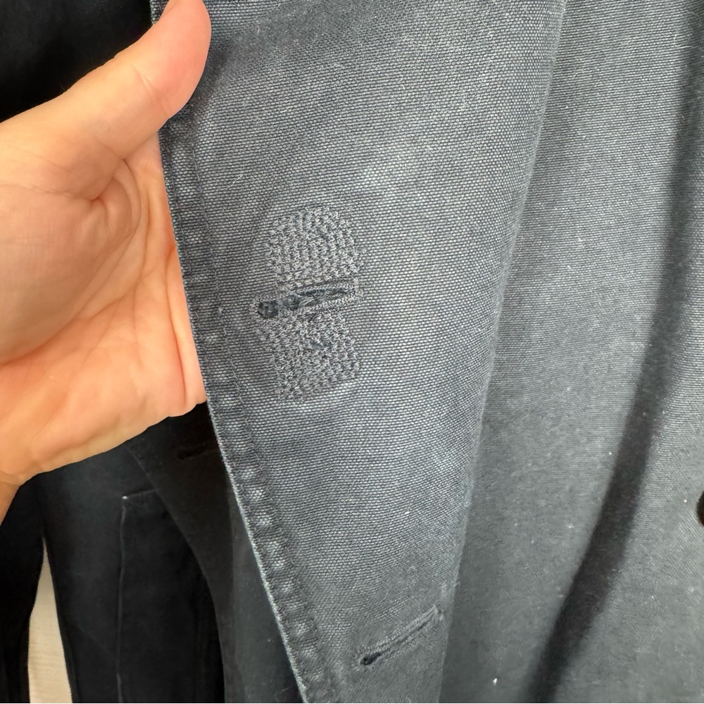 Polo by Ralph Lauren Navy Blue VTG 90s Motorcycle Jacket Military Logo - Picture 7 of 16